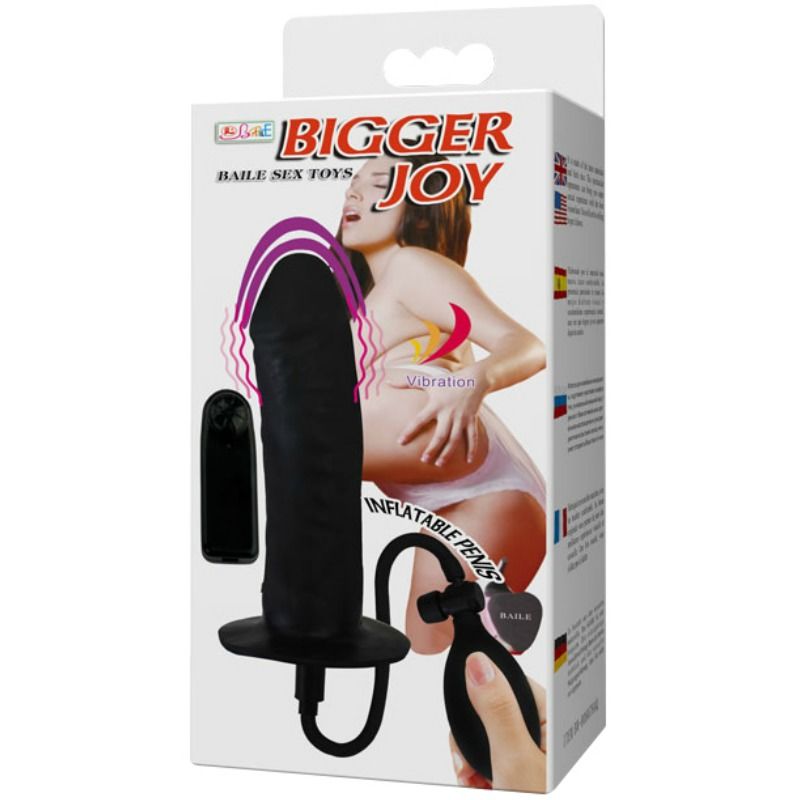 BAILE - BIGGER JOY PENE HINCHABLE CON VIBRACIÓN 16 CM BAILE