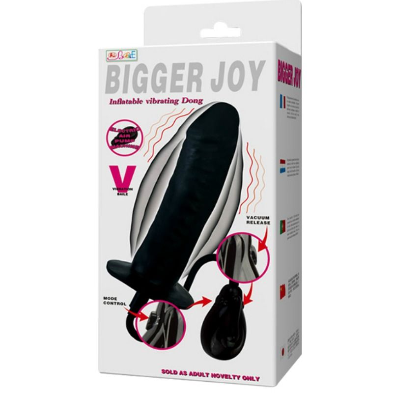 BAILE - BIGGER JOY DILDO HINCHABLE CON VIBRACIÓN 16 CM BAILE STIMULATING