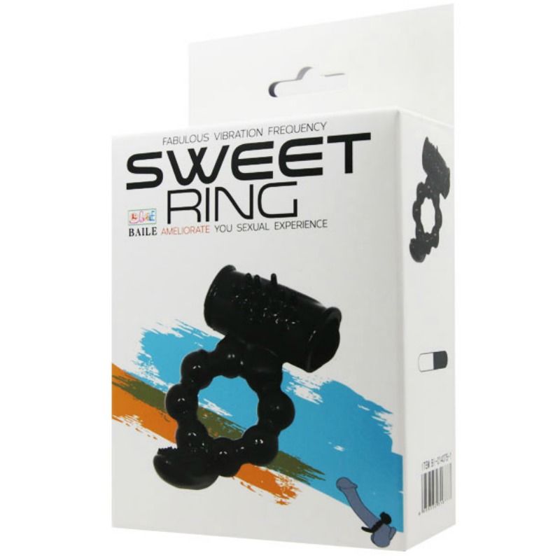 BAILE - SWEET RING ANILLO CON DOBLE ESTIMULADOR BAILE FOR HIM