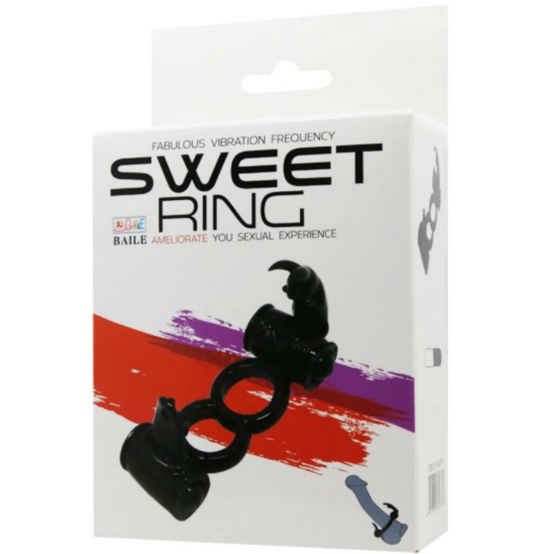 BAILE - SWEET RING ANILLO DOBLE CON RABBIT DOBLE BAILE FOR HIM