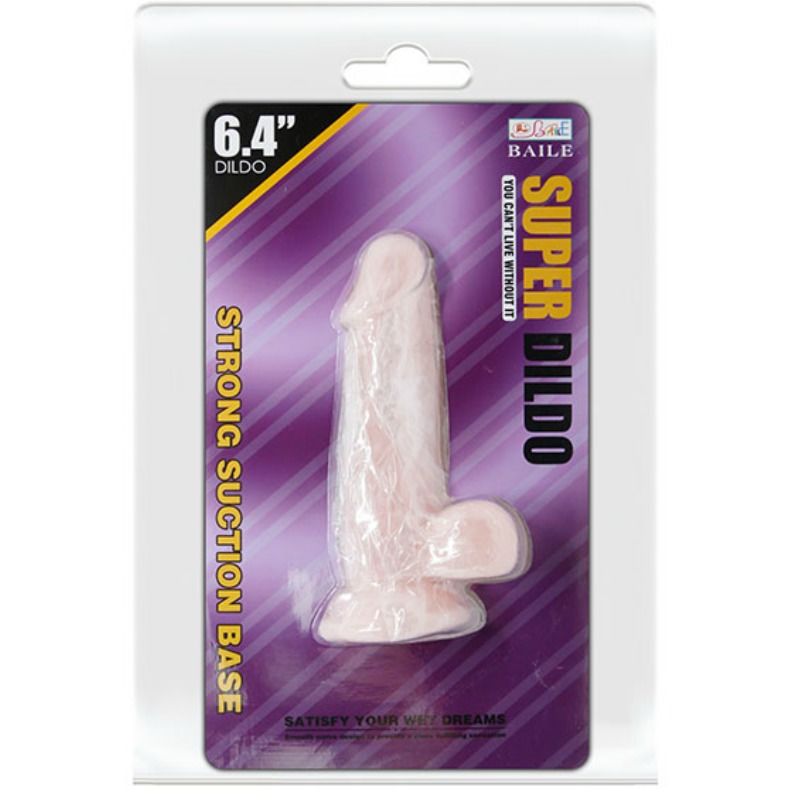 BAILE - SUPER DILDO REALISTICO NATURAL 16.5 CM BAILE DILDOS