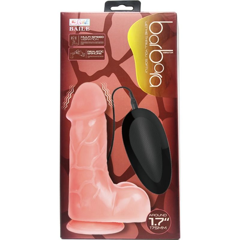 BAILE - VIBRADOR REALISTICO BARBARA NATURAL 22 CM BAILE VIBRATORS