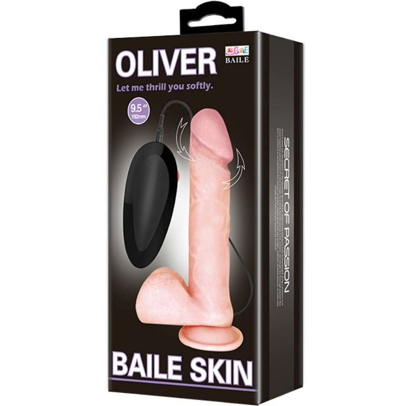 BAILE - VIBRADOR REALISTICO OLIVER CON FUNCION ROTACION BAILE