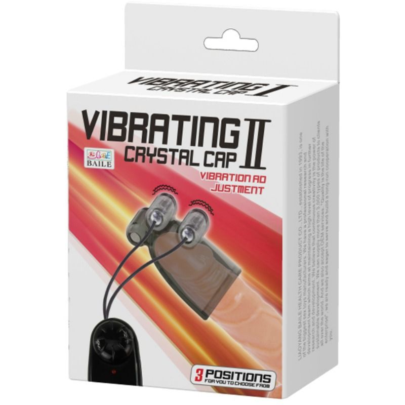 BAILE - FUNDA VIBRADORA VIBRATING CRYSTAL CAP II BAILE FOR HIM