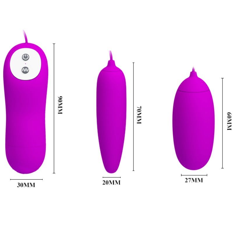 PRETTY LOVE - IRMA HUEVO VIBRADOR DOBLE PRETTY LOVE FLIRTATION
