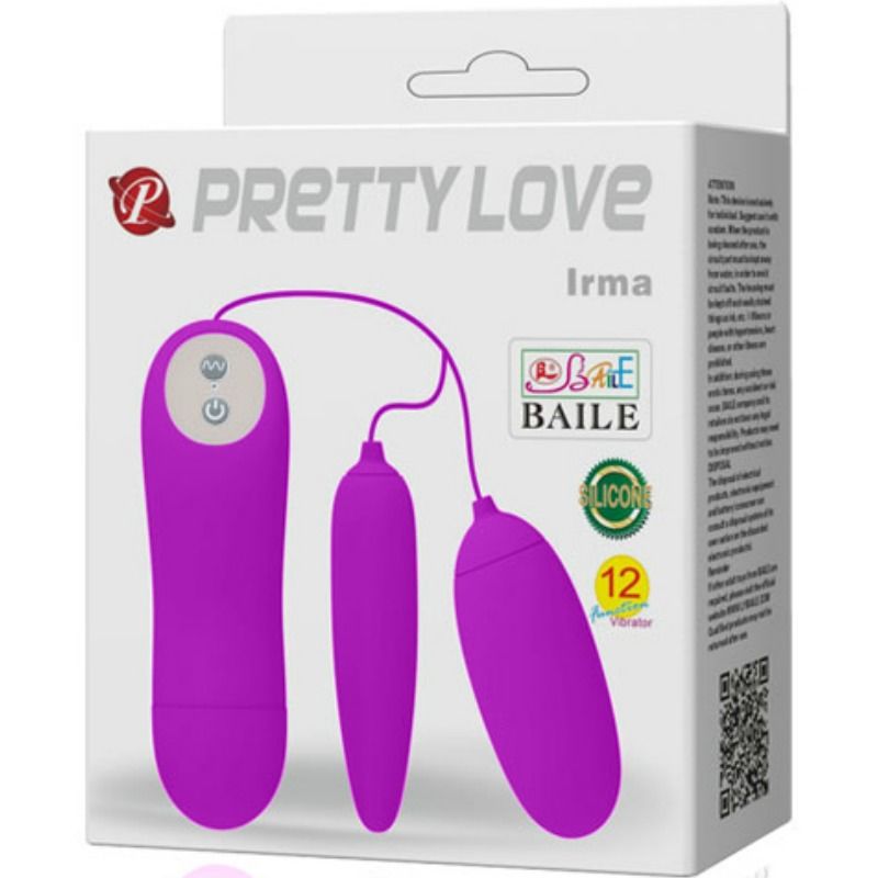 PRETTY LOVE - IRMA HUEVO VIBRADOR DOBLE PRETTY LOVE FLIRTATION