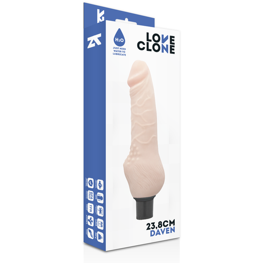LOVECLONE - DAVEN VIBRADOR REALISTICO SELF LUBRICATION 23.8 CM -O- 3.8 CM LOVECLONE