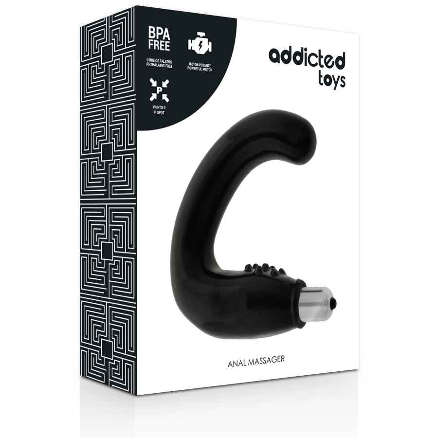 ADDICTED TOYS - ANAL MASSAGER NEGRO ADDICTED TOYS