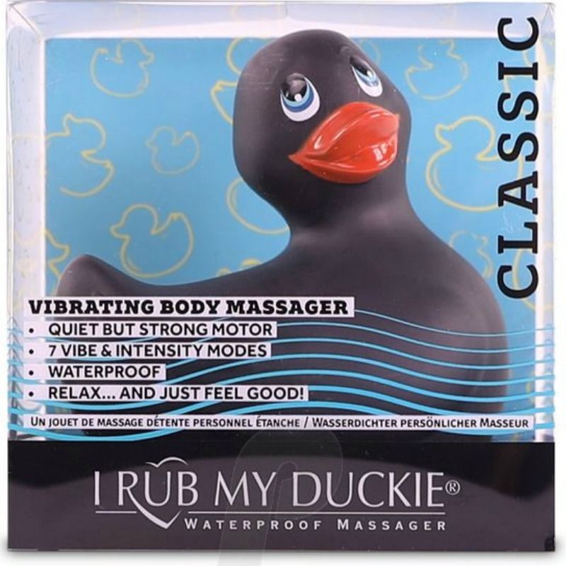 BIG TEASE TOYS - I RUB MY DUCKIE CLASSIC PATO VIBRADOR NEGRO BIG TEAZE TOYS