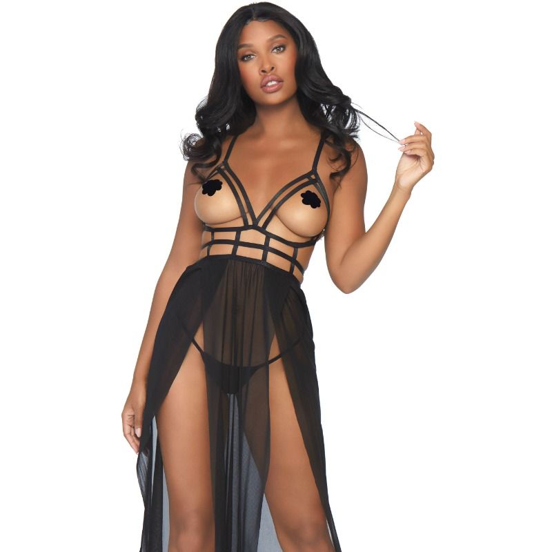 LEG AVENUE - VESTIDO CON BUSTO DE TIRANTES S/M LEG AVENUE DRESSES