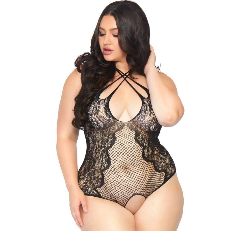LEG AVENUE - TEDDY CON ABERTURA 1X-2X LEG AVENUE TEDDIES