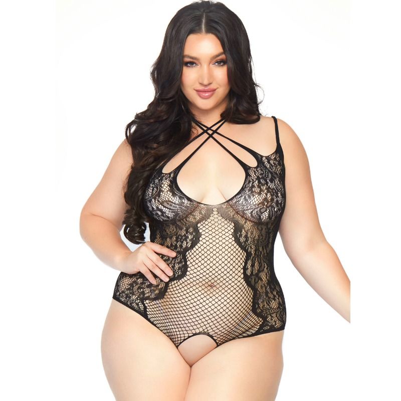 LEG AVENUE - TEDDY CON ABERTURA 1X-2X LEG AVENUE TEDDIES