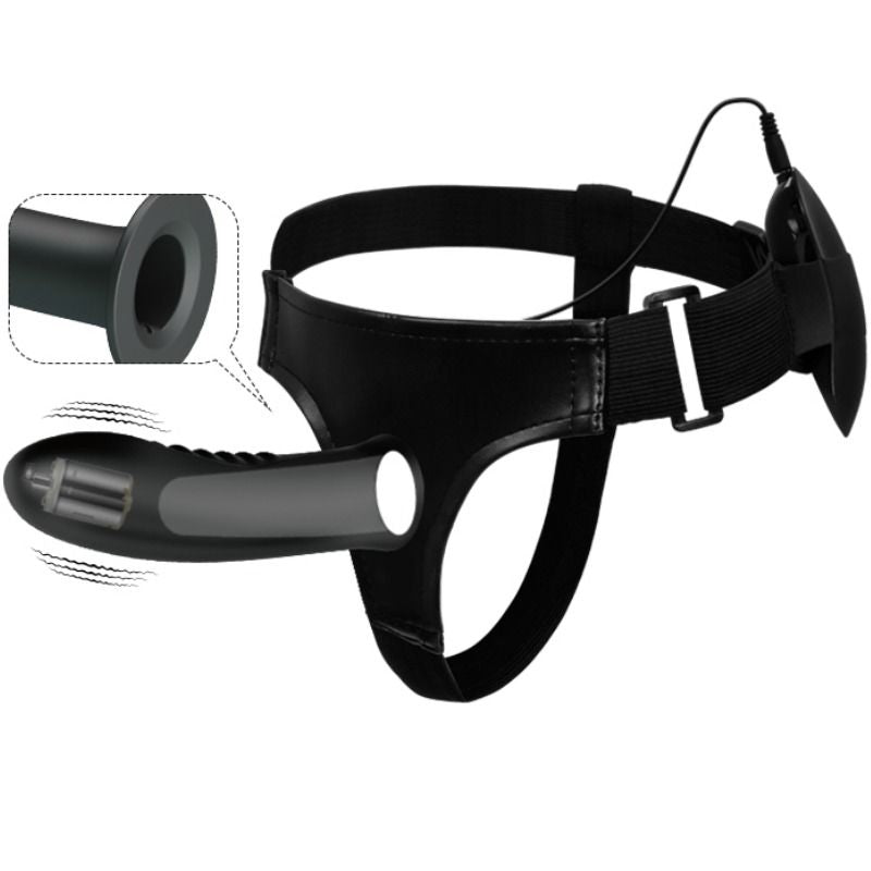 PRETTY LOVE - MYRON STRAP ON CON VIBRACIÓN Y DILDO HUECO PRETTY LOVE