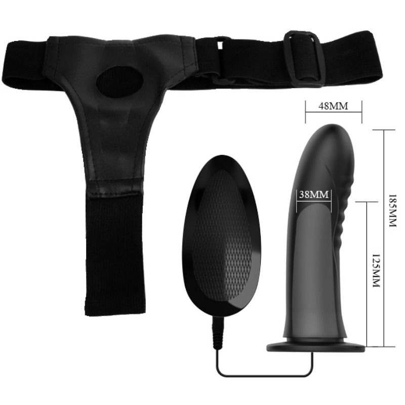 PRETTY LOVE - MYRON STRAP ON CON VIBRACIÓN Y DILDO HUECO PRETTY LOVE
