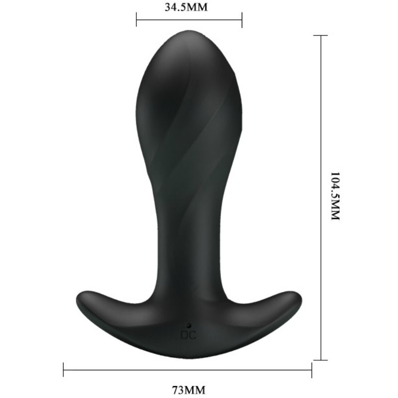 PRETTY LOVE - VIBRADOR ANAL NEGRO PRETTY LOVE