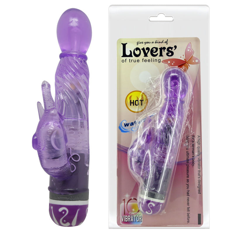 BAILE - VIBRADOR MULTIVELOCIDAD CON ESTIMULADOR LILA BAILE VIBRATORS