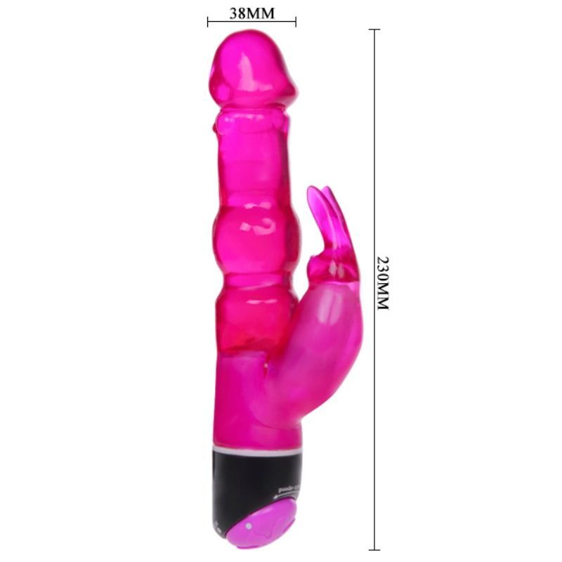 BAILE - WAVES OF PLEASURE FANTASY VIBRADOR CON RABBIT LILA 23 CM BAILE VIBRATORS