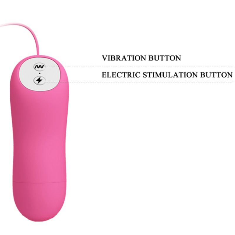 BAILE - ROMANTIC WAVE PIZAS CON VIBRACIÓN Y ELECTROSHOCK FUCSIA BAILE STIMULATING