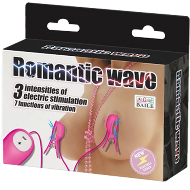 BAILE - ROMANTIC WAVE PIZAS CON VIBRACIÓN Y ELECTROSHOCK FUCSIA BAILE STIMULATING