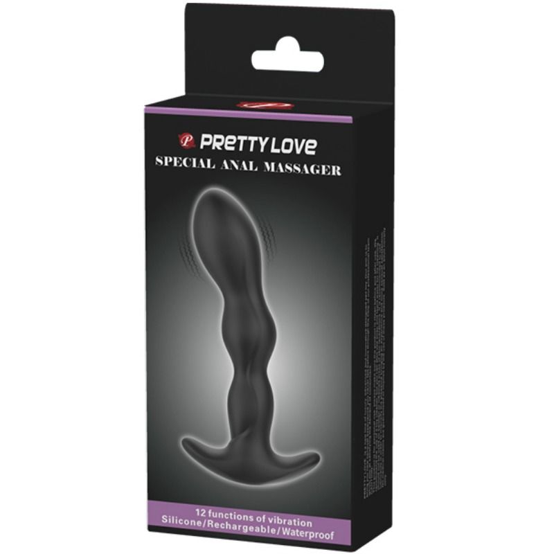 PRETTY LOVE - MASAJEADOR ANAL 12 MODOS VIBRACIÓN PRETTY LOVE