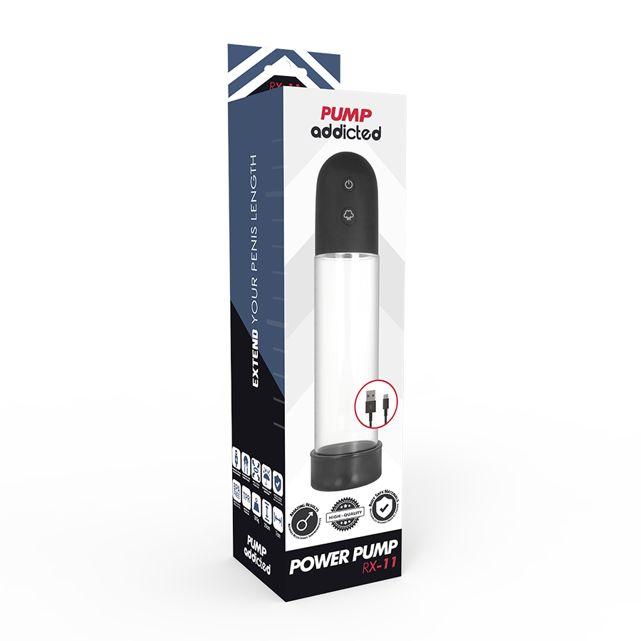 PUMP ADDICTED - BOMBA ERECCIÓN RX11 AUTOMATICA PUMP ADDICTED