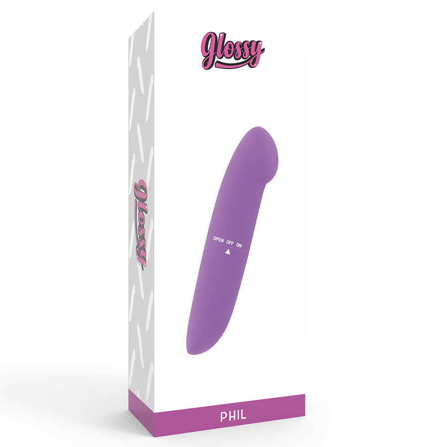 GLOSSY - PHIL VIBRATOR LILA GLOSSY