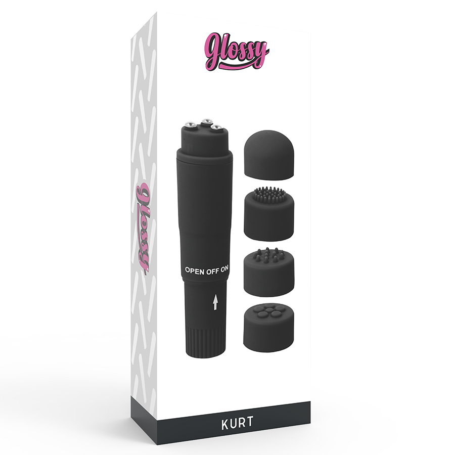 GLOSSY - POCKET  KURT MASAJEADOR NEGRO GLOSSY