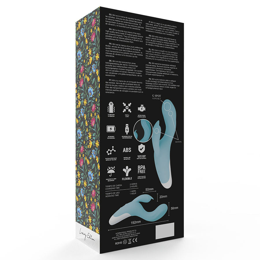 MIA - DRESDE VIBRADOR AZUL TURQUESA MIA