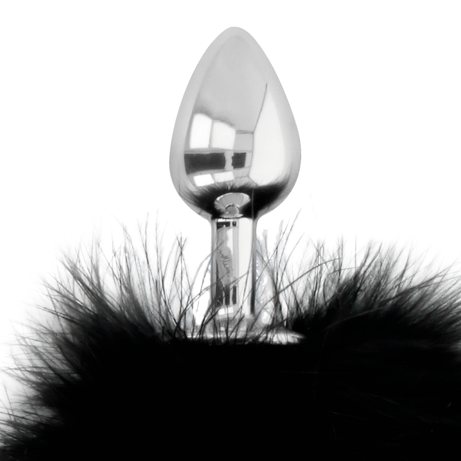 DARKNESS - EXTRA BUTTPLUG ANAL CON COLA NEGRO 7 CM DARKNESS ANAL