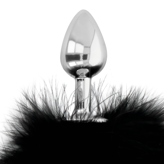 DARKNESS - EXTRA BUTTPLUG ANAL CON COLA NEGRO 7 CM DARKNESS ANAL