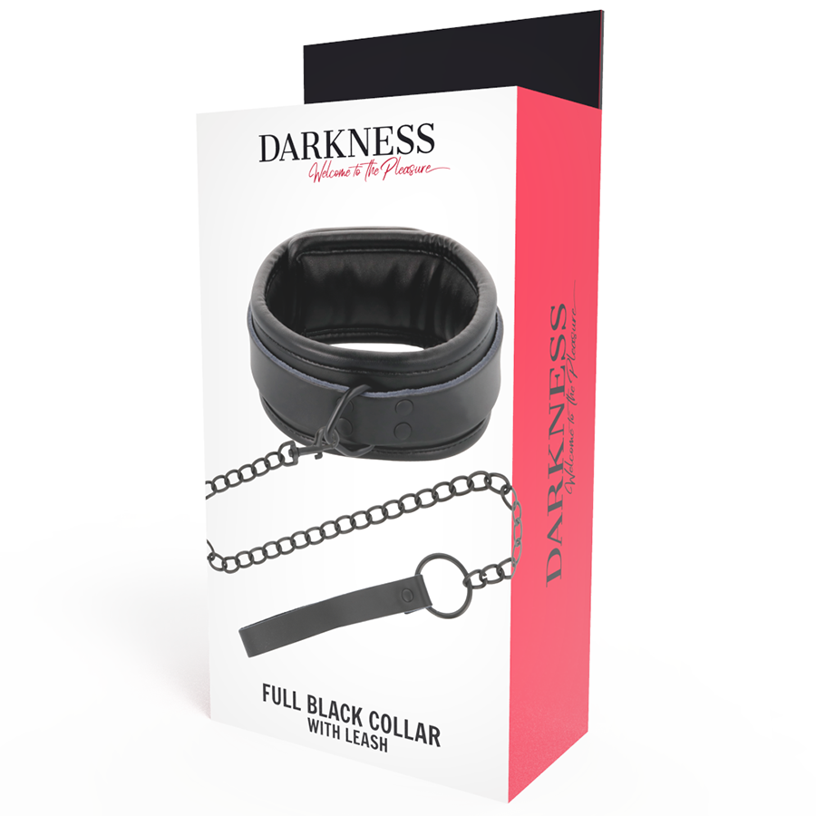 DARKNESS - COLLAR CON CADENA  NEGRO DARKNESS BONDAGE