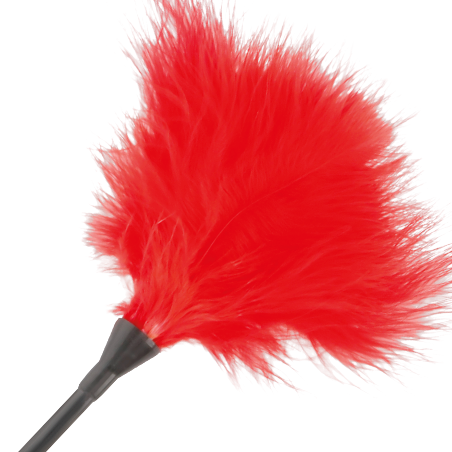 DARKNESS - PLUMA ESTIMULADORA ROJO 42CM DARKNESS SENSATIONS