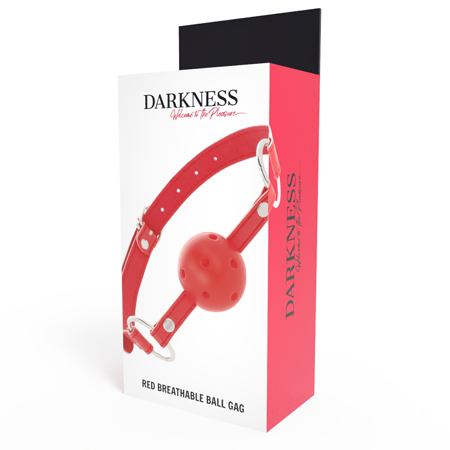 DARKNESS - MORDAZA TRANSPIRABLE ROJO DARKNESS BONDAGE