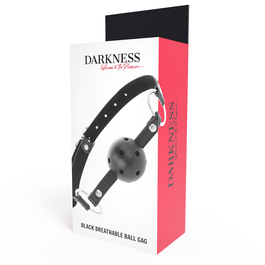 DARKNESS - MORDAZA TRANSPIRABLE NEGRO DARKNESS BONDAGE