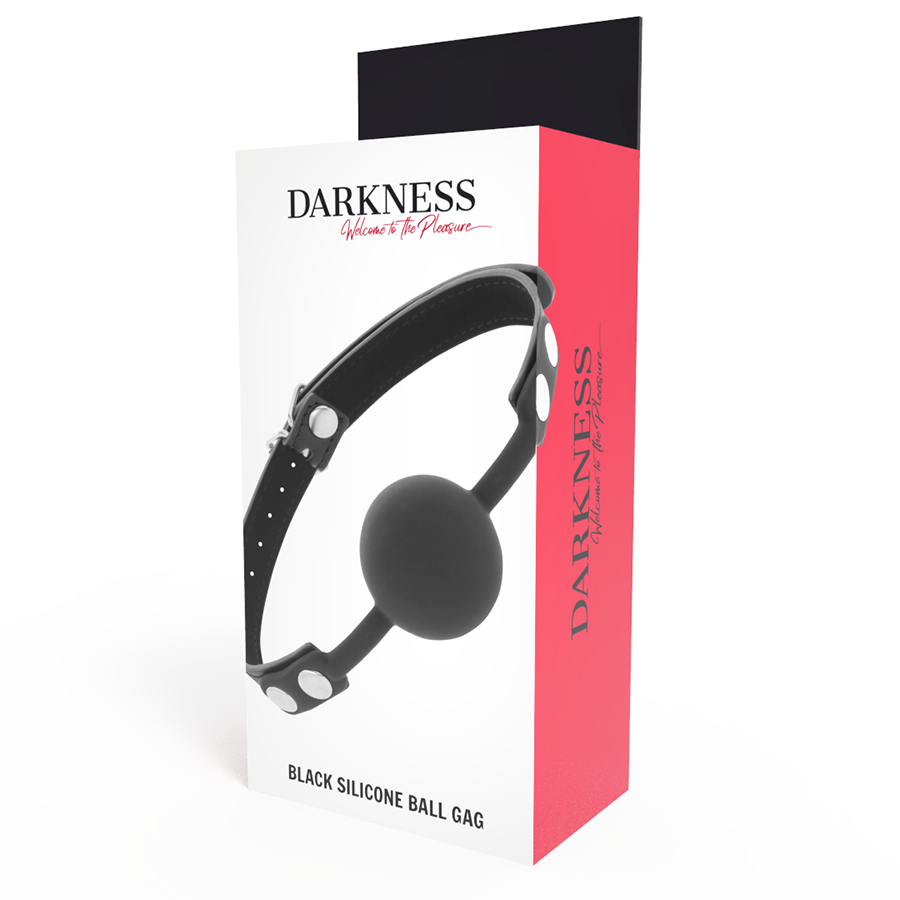 DARKNESS - MORDAZA SILICONA NEGRO DARKNESS BONDAGE