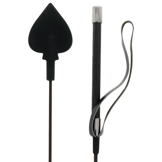 DARKNESS - FUSTA SILICONA NEGRO 60CM DARKNESS SENSATIONS