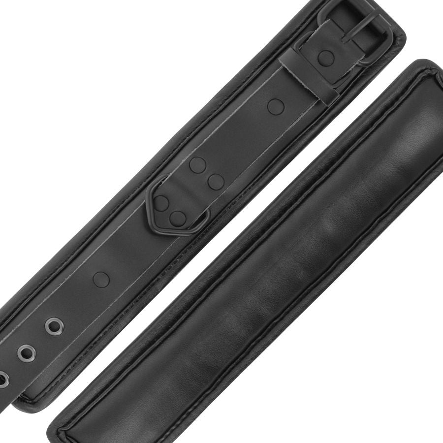 DARKNESS - ESPOSAS AJUSTABLES MANOS LEATHER NEGRO DARKNESS BONDAGE