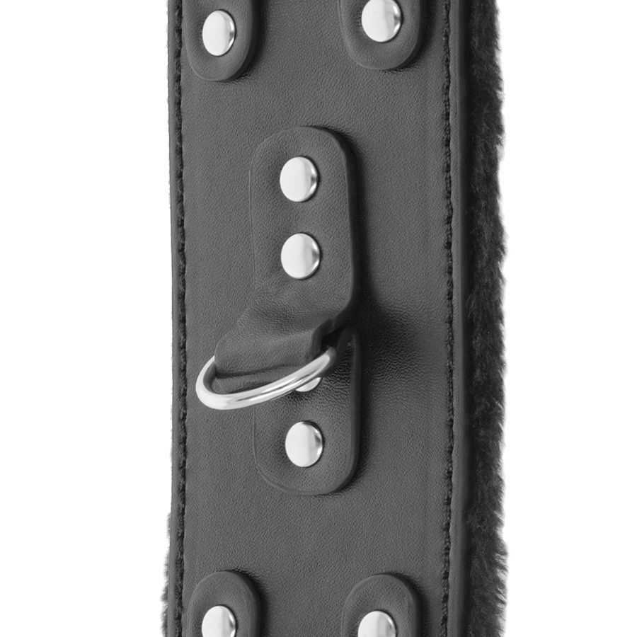 DARKNESS - ESPOSAS CUERO CON FORRO AJUSTABLES NEGRO DARKNESS BONDAGE