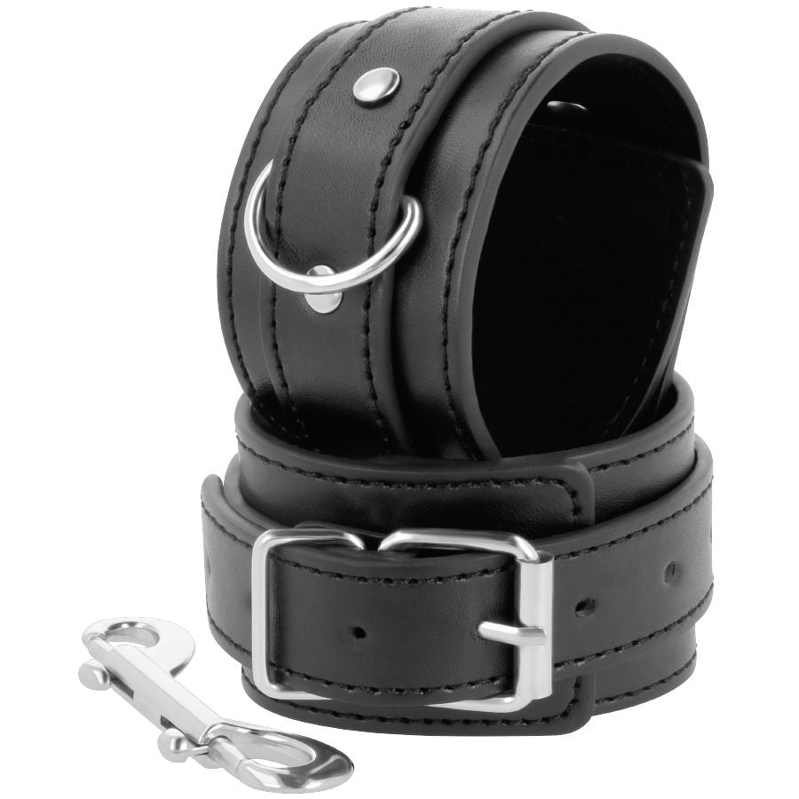 DARKNESS - ESPOSAS AJUSTABLES NEGRO CON DOBLE CINTA REFUERZO DARKNESS BONDAGE