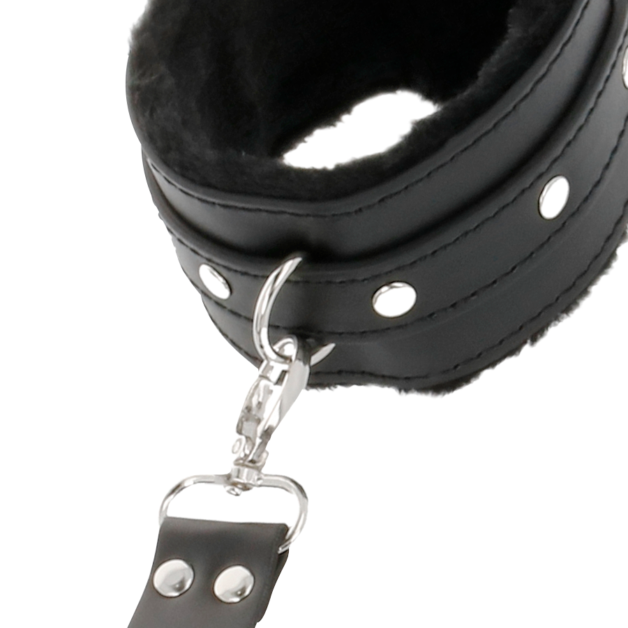 DARKNESS - ESPOSAS DE CUERO PARA PIES Y MANOS NEGRO DARKNESS BONDAGE