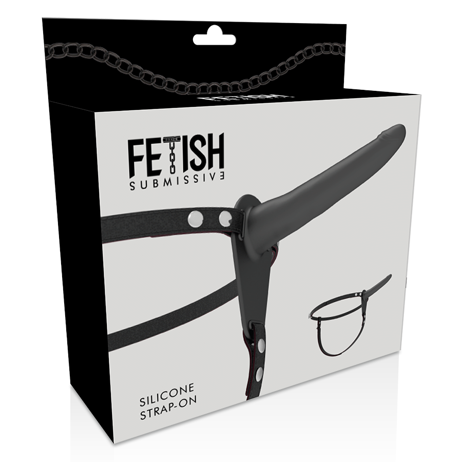FETISH SUBMISSIVE HARNESS - SILICONA NEGRO 15 CM FETISH SUBMISSIVE HARNESS