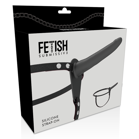 FETISH SUBMISSIVE HARNESS - SILICONA NEGRO 15 CM FETISH SUBMISSIVE HARNESS