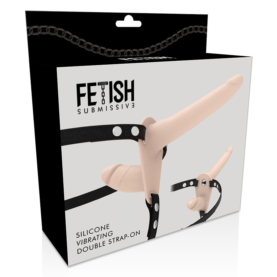 FETISH SUBMISSIVE HARNESS - DOBLE PENETRACIÓN VIBRADOR FLESH UP FETISH SUBMISSIVE HARNESS