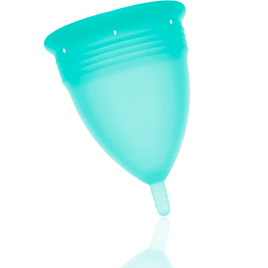 STERCUP - COPA MENSTRUAL FDA SILICONA AQUAMARINA - TALLA S STERCUP