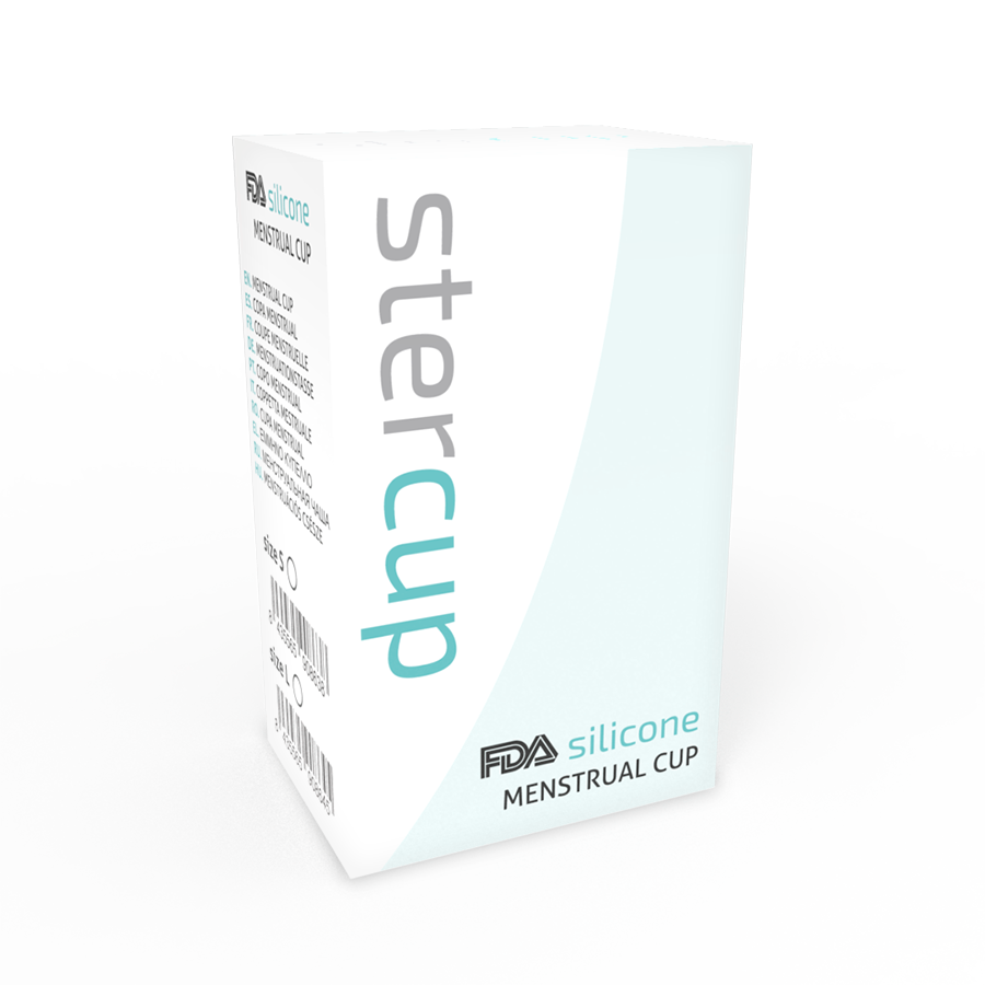 STERCUP - COPA MENSTRUAL FDA SILICONA AQUAMARINA - TALLA S STERCUP