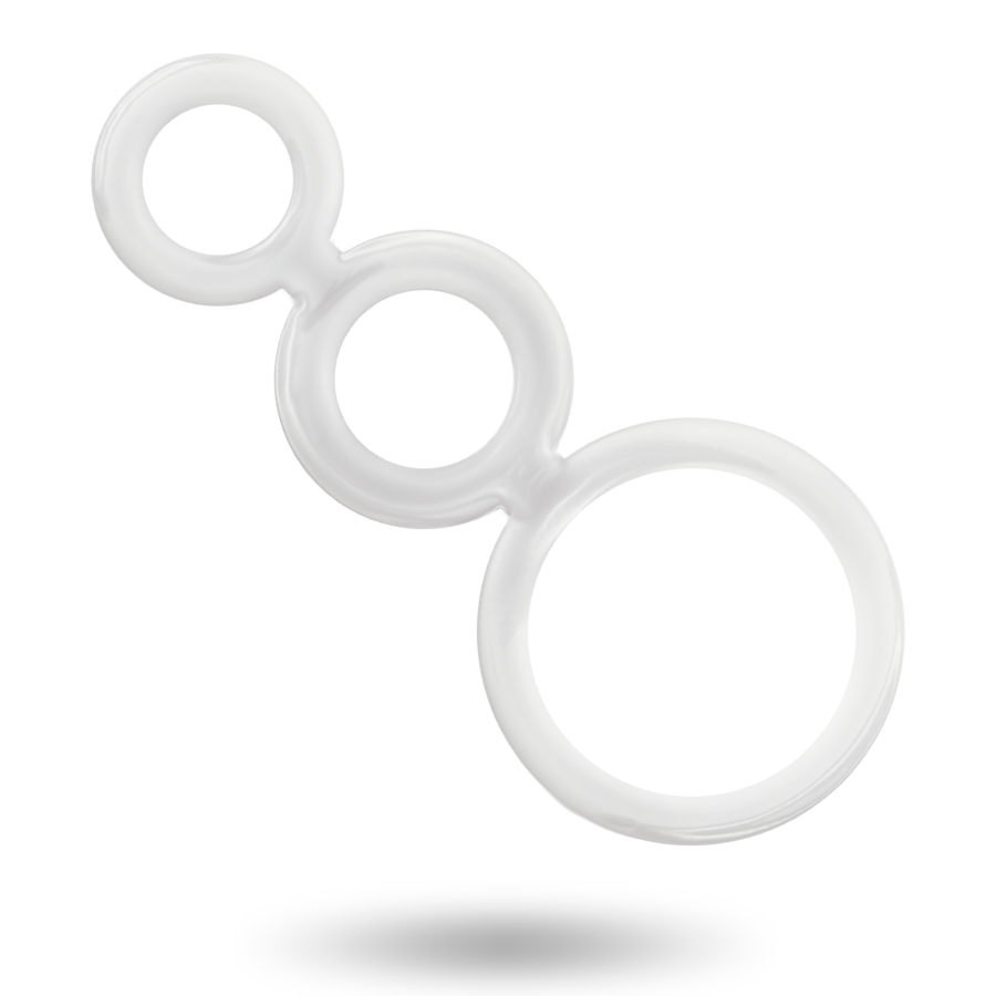 ADDICTED TOYS - SET ANILLOS PENE Y TESTICULOS CLEAR ADDICTED TOYS