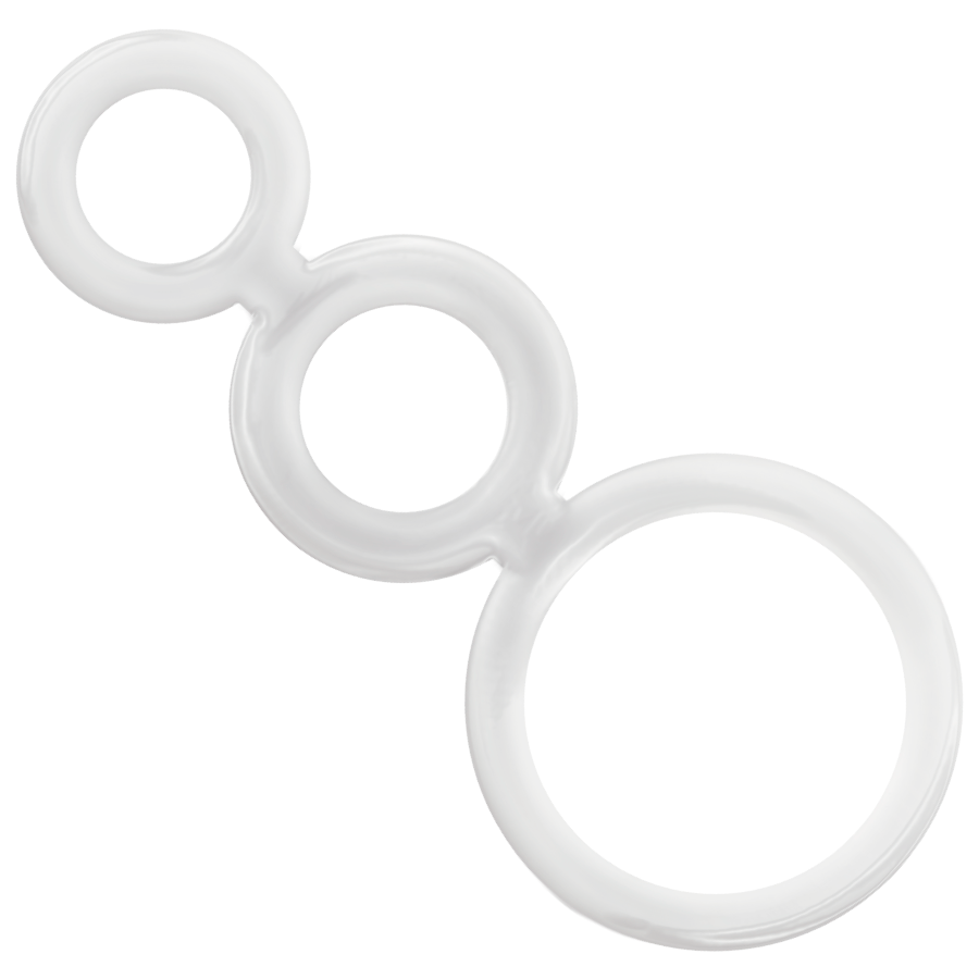 ADDICTED TOYS - SET ANILLOS PENE Y TESTICULOS CLEAR ADDICTED TOYS