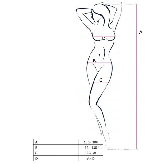 PASSION - WOMAN BS063 VESTIDO BLANCO TALLA ÚNICA PASSION WOMAN BODYSTOCKINGS