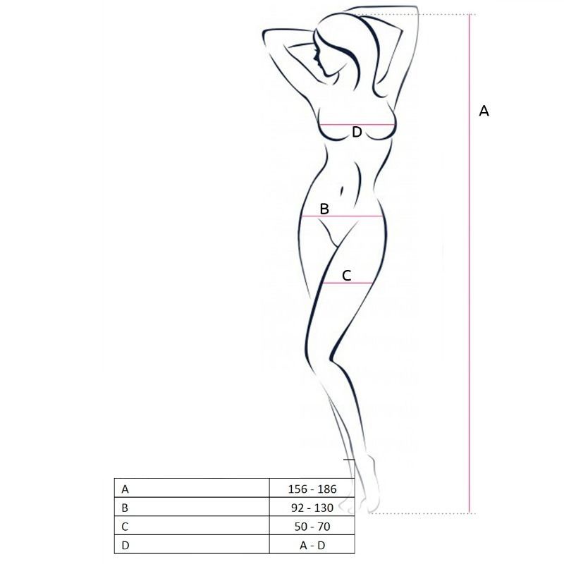 PASSION - WOMAN BS063 VESTIDO ROJO TALLA ÚNICA PASSION WOMAN BODYSTOCKINGS