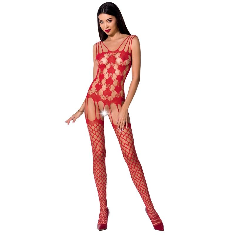 PASSION - WOMAN BS067 BODYSTOCKING ROJO TALLA UNICA PASSION WOMAN